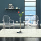 Modern Contemporary Kitchen Dining Armchair Clear, Outdoor or Indoor