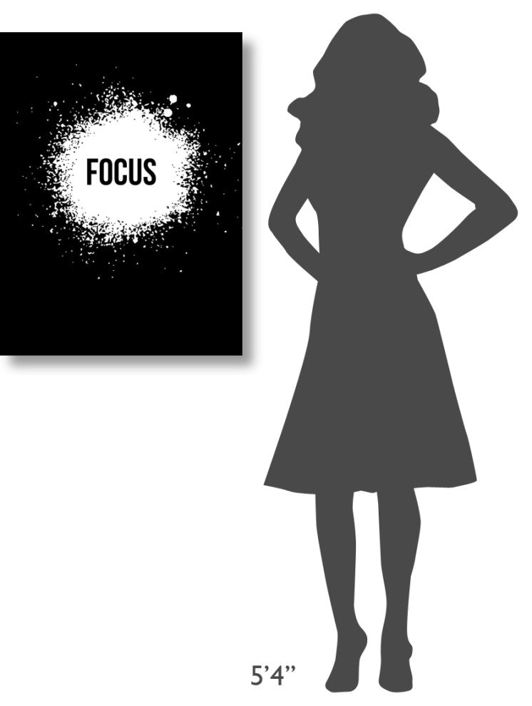 "Focus Poster Black" Fine Art Print