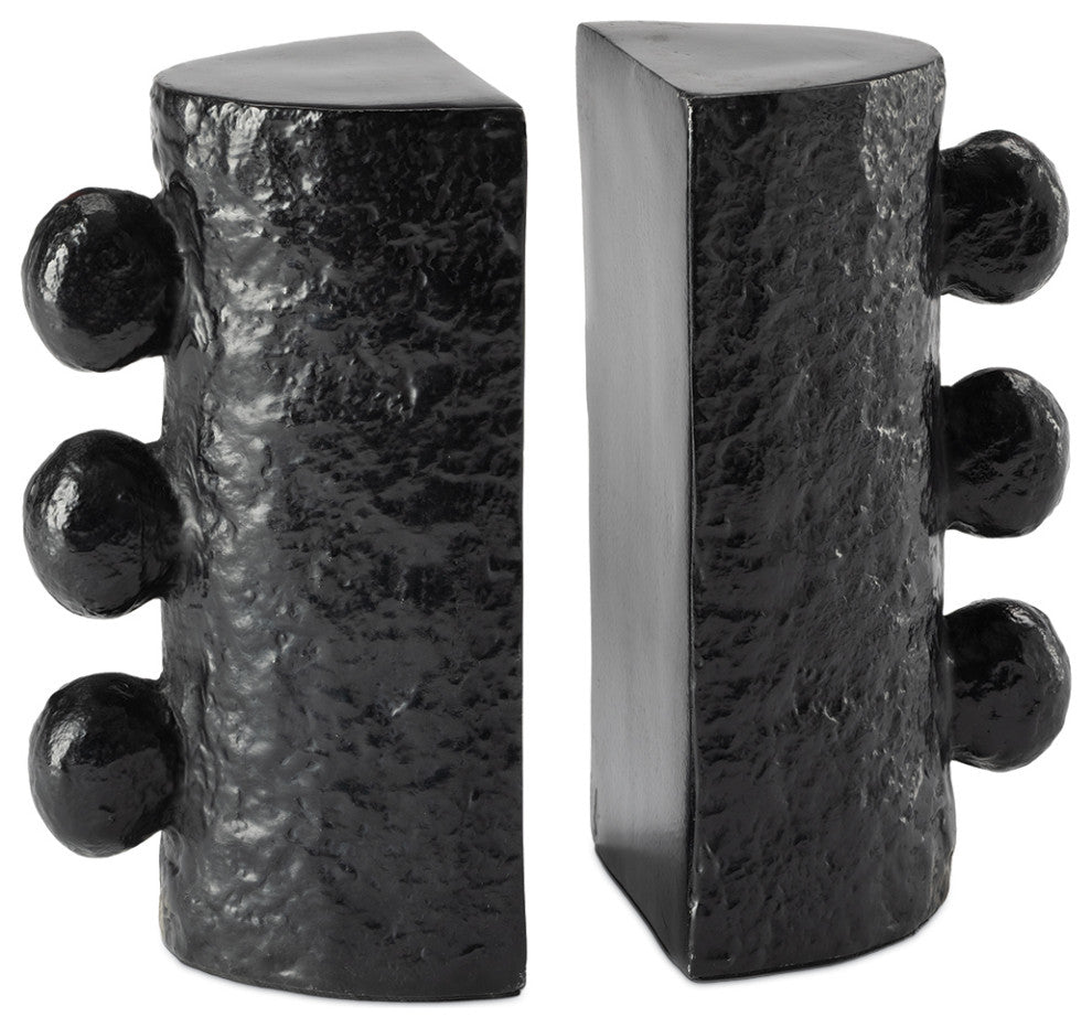 Sanya Bookend Set, Black