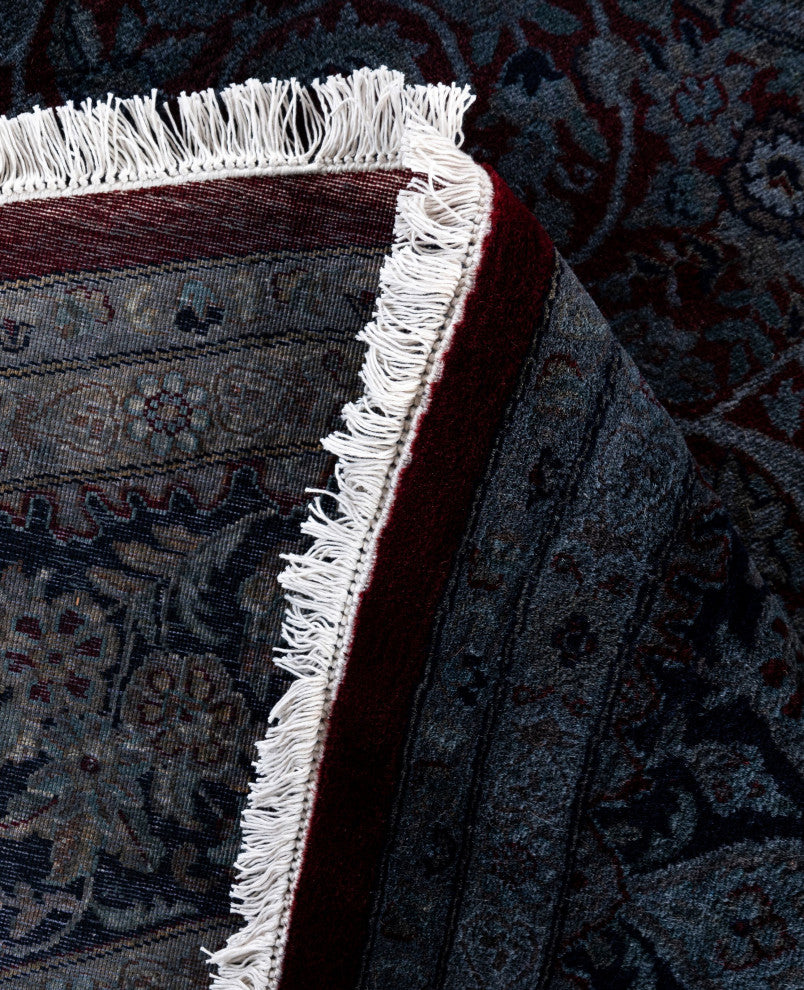 Overdyed One-of-a-Kind Hand-Knotted Area Rug Red, 8' 1" x 8' 1"