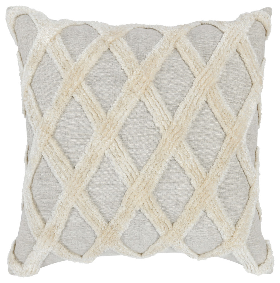 Evangeline 100% Linen 22"Throw Pillow in Natural by Kosas Home