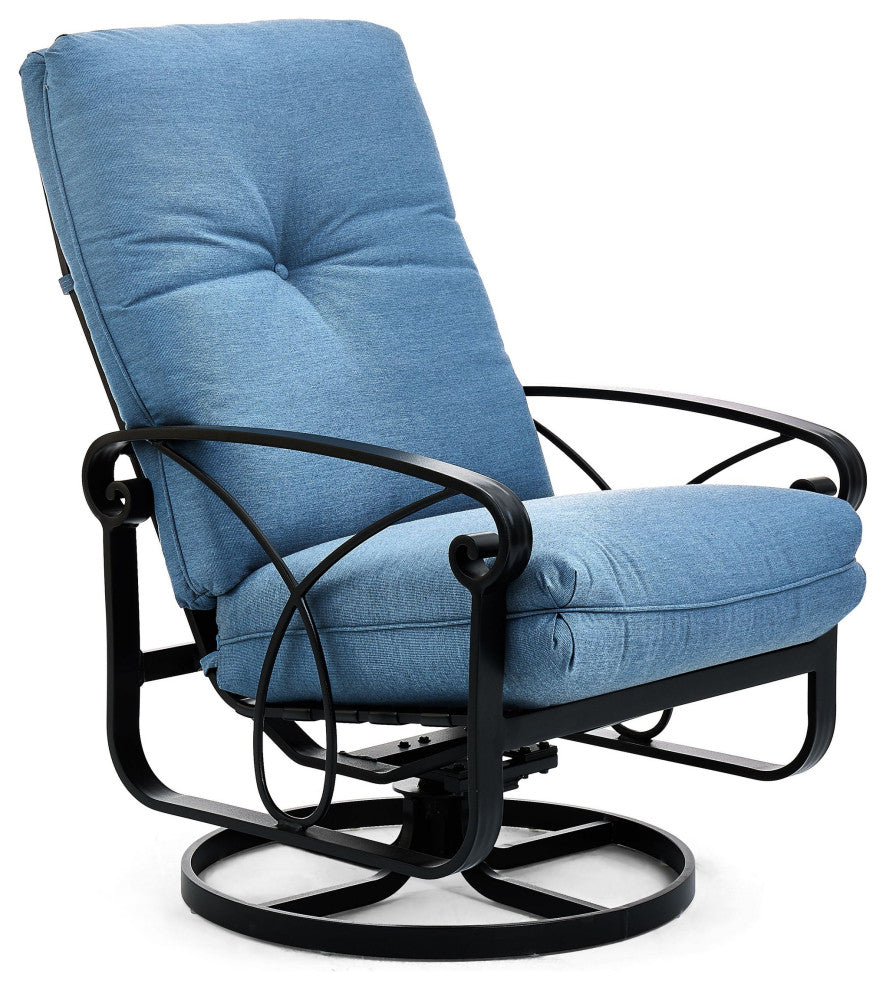 Palazzo Cushion Ultra High Back Swivel Rocker Lounge Chair