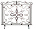 Fire screen With Verdi Highlights, Bronze