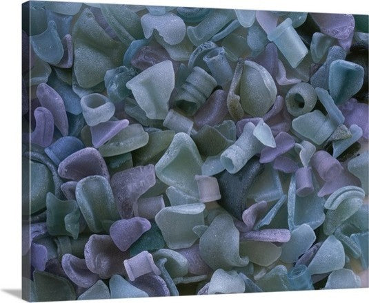 "Sea-washed Glass Fragments " Canvas Art, 20"x16"x1.25"