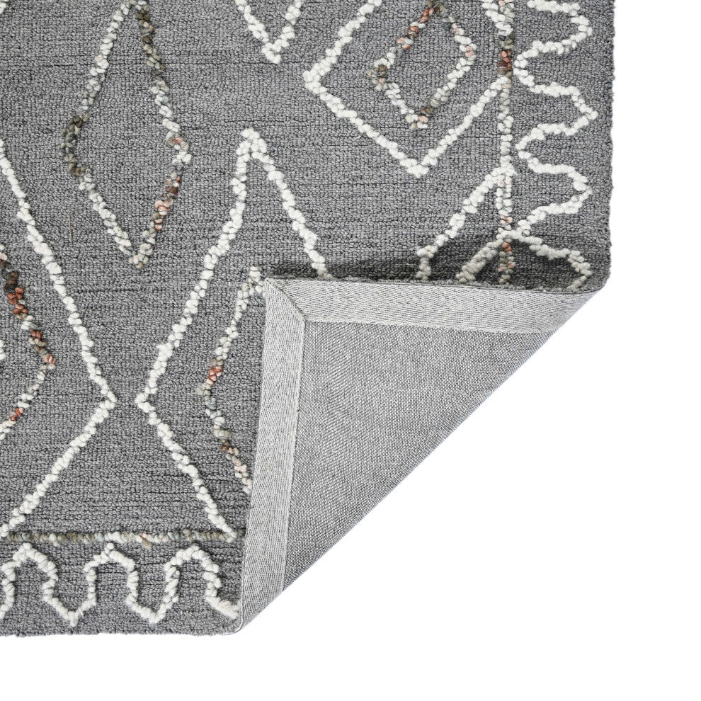 Berlin Tania Area Rug, Dark Gray, 8' x 10', Geometric