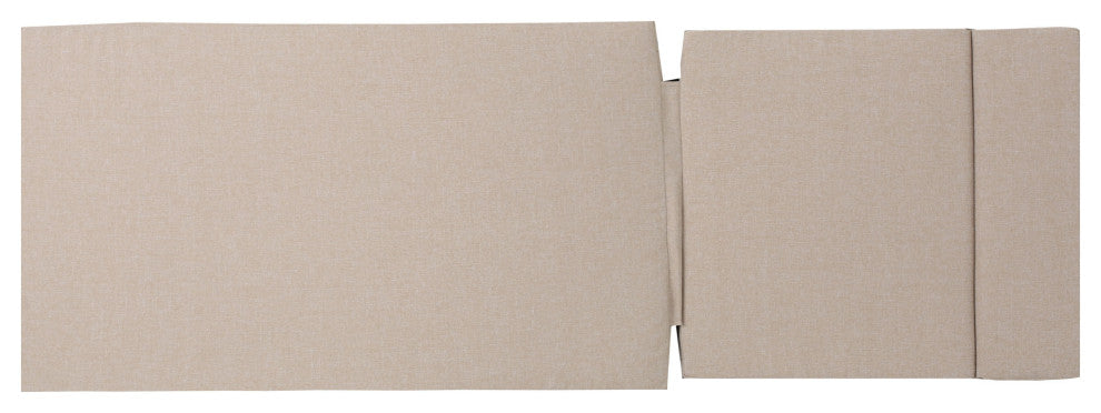 GDF Studio Soleil Outdoor Chaise Lounge Cushion, Textured Beige