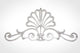French Shell Crown, Platinum Silver, No Crystal