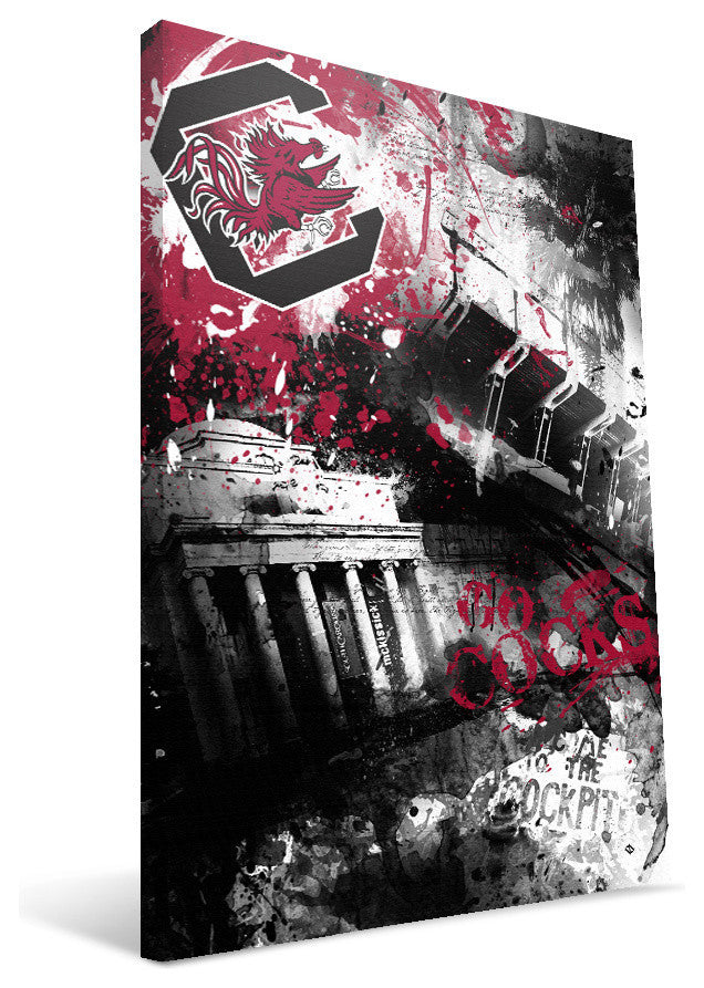 USC Gamecocks Spirit Canvas Print, 16"x24"