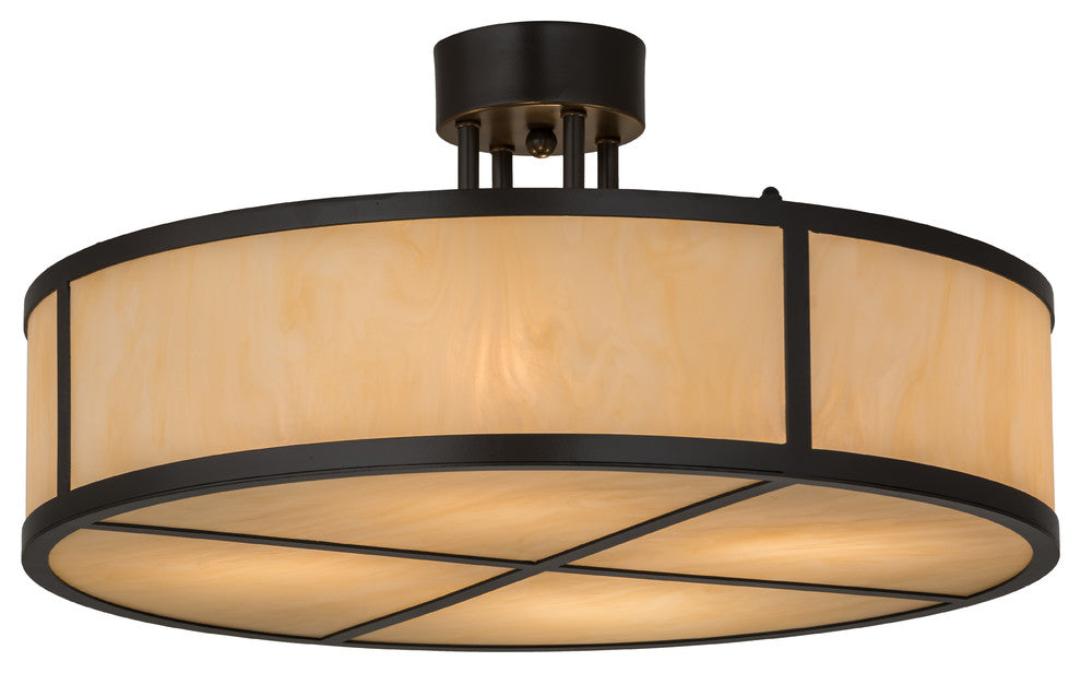 24W Cilindro Semi-Flushmount