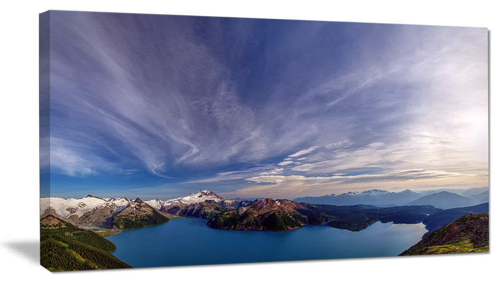 Stunning View of Clear Lake, Extra Large Landscape Canvas Art Print, 32"x16"