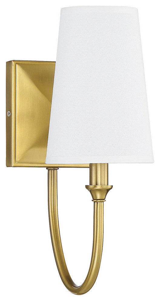 Cameron 1-Light Sconce, Warm Brass