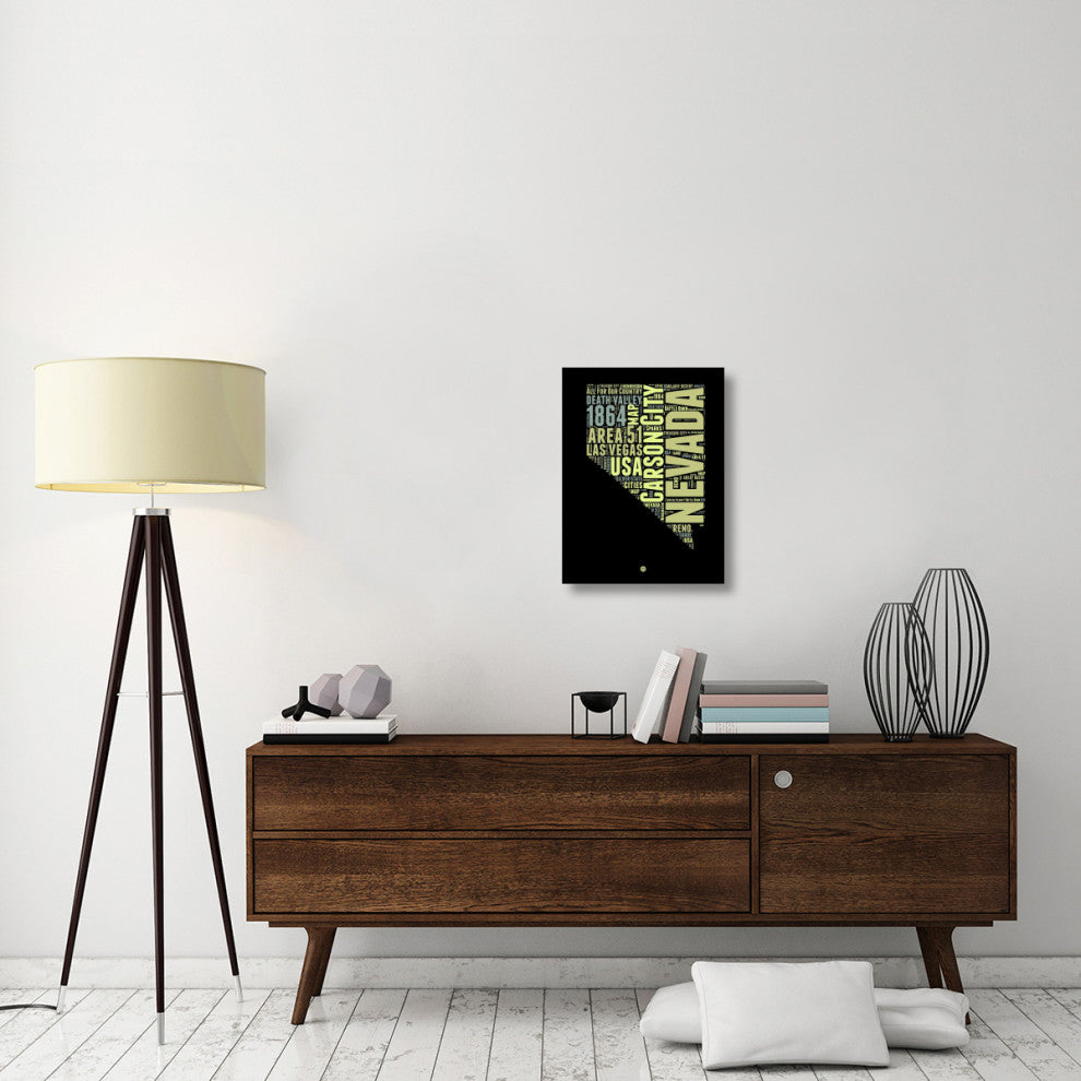 "Nevada Word Cloud 1" Fine Art Print