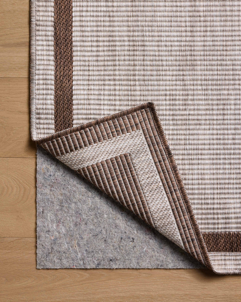Loloi Easton Dove / Coffee 4'-0" x 6'-0" Accent Rug