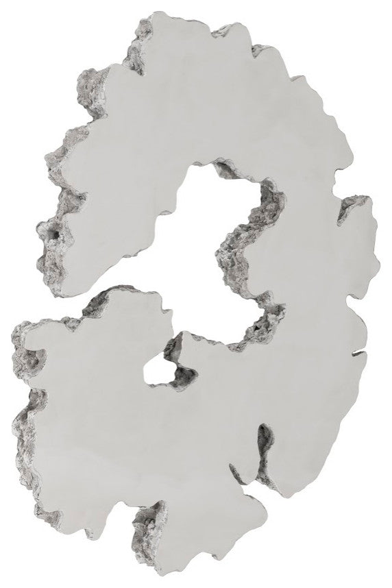 Lava Slice Wall Art, Resin, Stainless Steel, Large