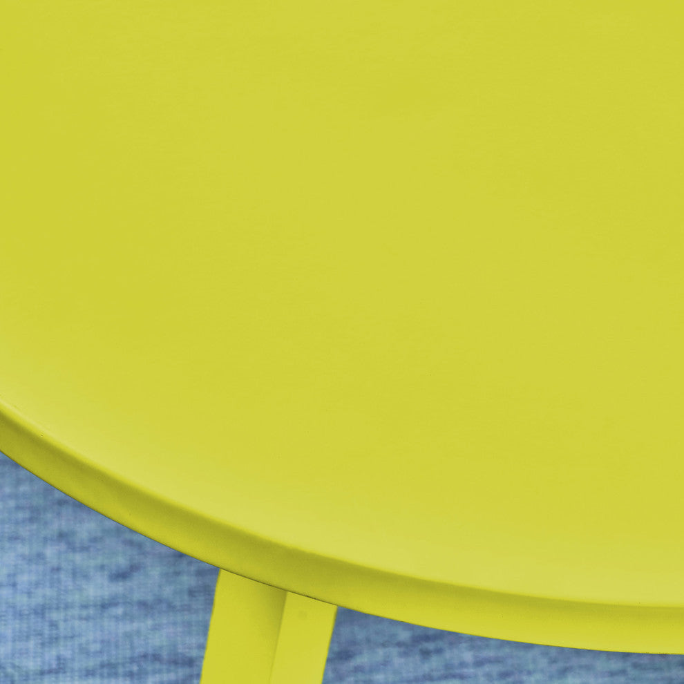 GDF Studio Larson Outdoor Bistro Set, Matte Lime Green
