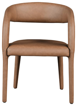 Meridian Furniture Sylvester Faux Leather Dining Chair, Brown