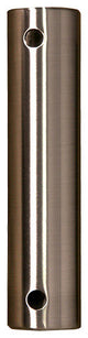 24" Stainless Steel Downrod, Plated Brushed Nickel
