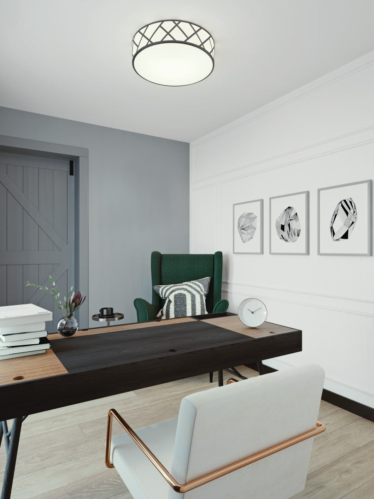 Haven 21'' Flush Mount, Black