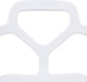 LeisureMod Modern Carney Armchair With Chrome Leg, Single Chair, White