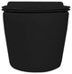 In-Wall Toilet Set, 2"x6" Carrier/Tank, Black, Black Round Metal Actuator