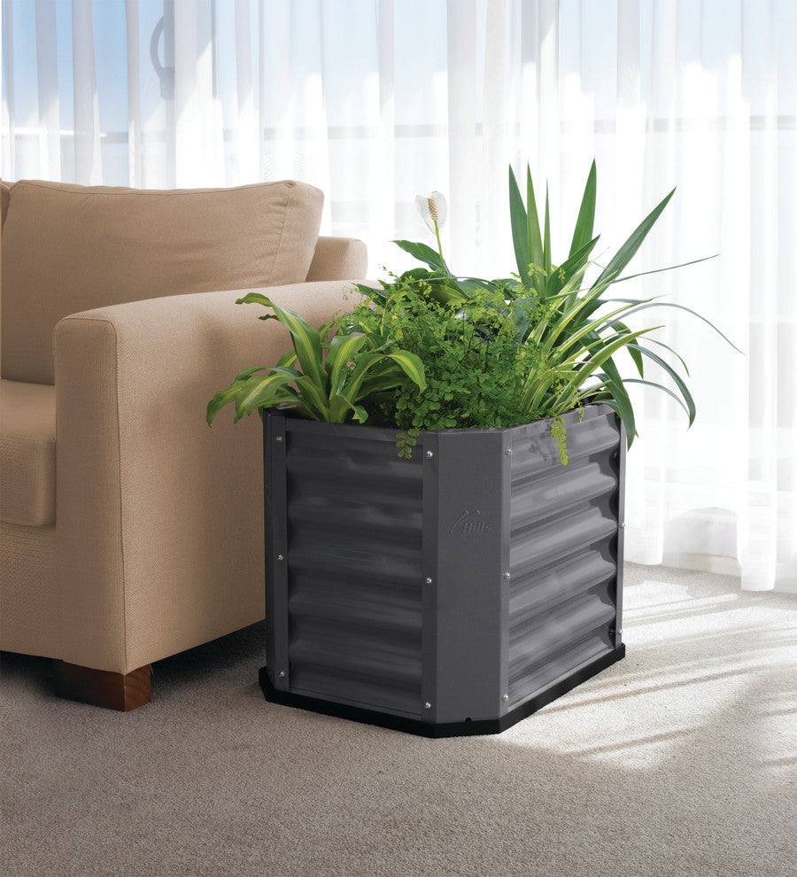Hills Self Watering Garden Bed, Grey, 120