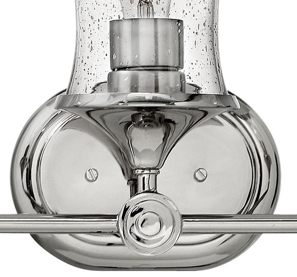 Hinkley Thistledown Three Light Vanity, Polished Nickel