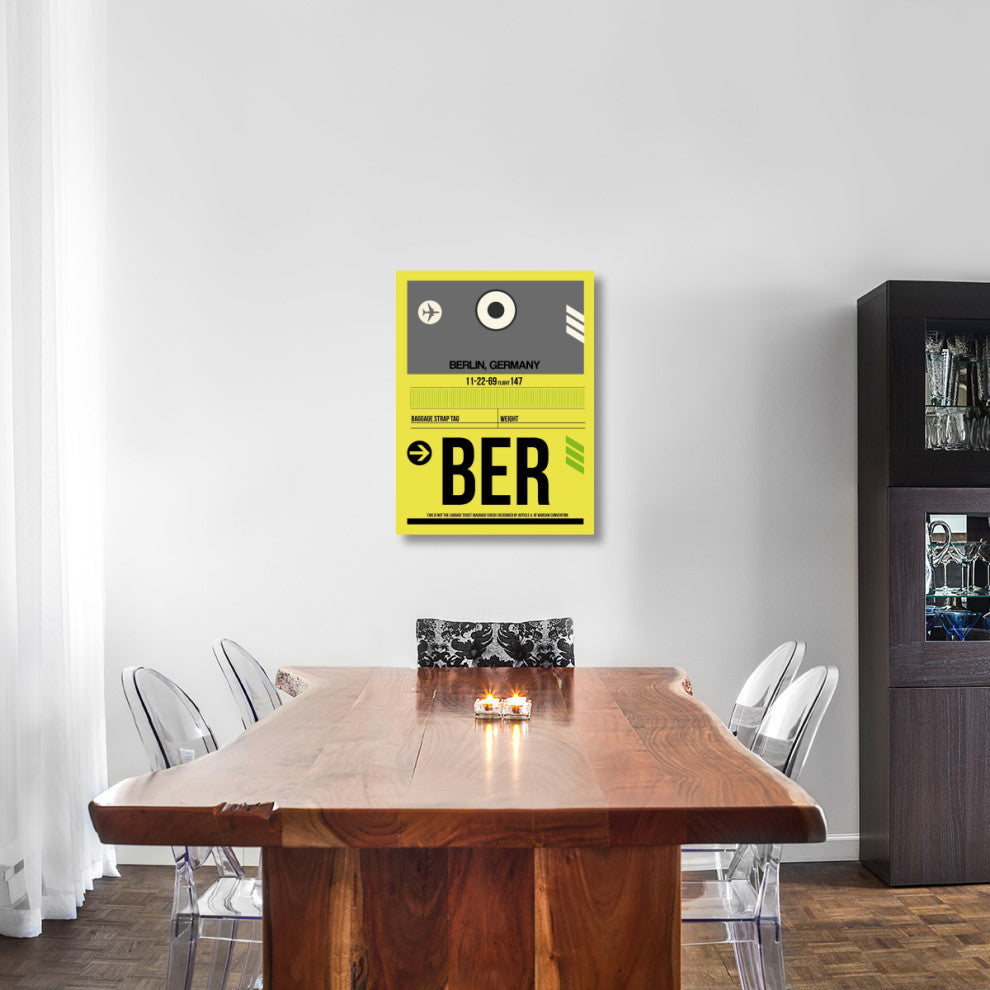 "BER Berlin Luggage Tag 1" Fine Art Print
