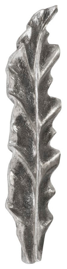 Petiole Wall Leaf, Silver, Small, Version B
