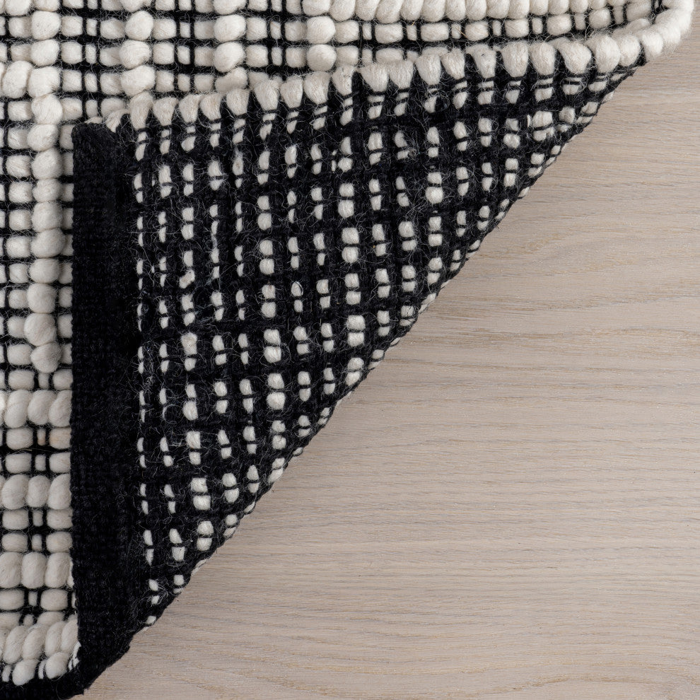 Devon Wool Blend Area Rug, Ivory 10' x 14'