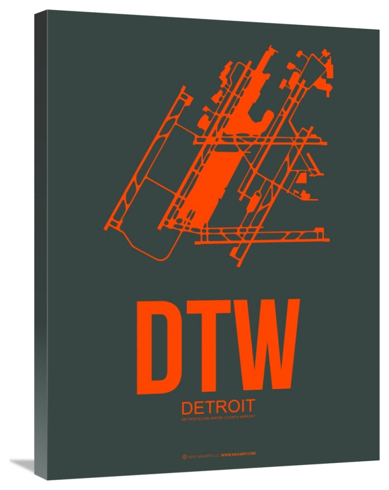 "DTW Detroit Poster 3" Fine Art Print
