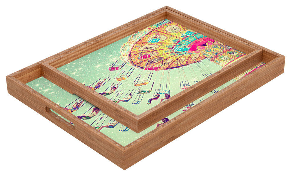 Deny Designs Shannon Clark Swinging Through Stars Rectangular Tray