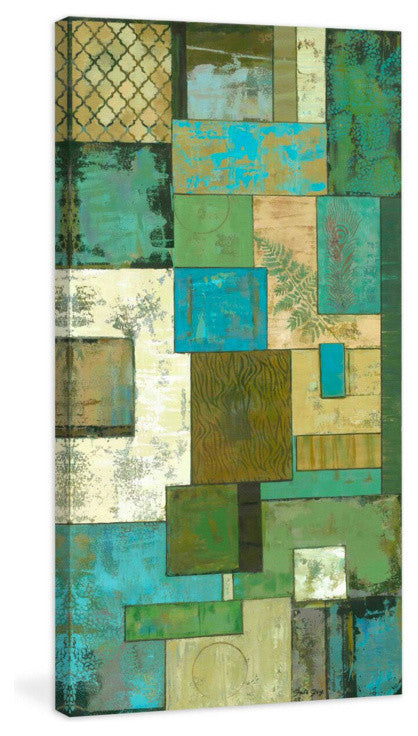 "Fossil Infusion II" Painting Print on Wrapped Canvas by Julie Joy