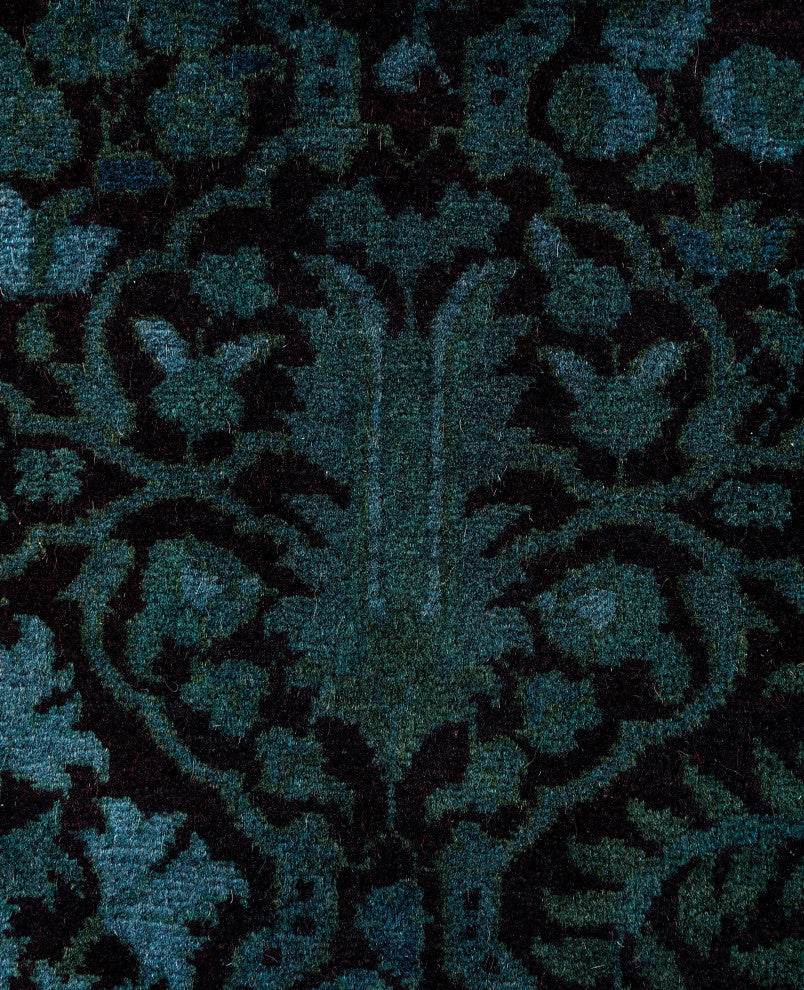 Overdyed One-of-a-Kind Hand-Knotted Area Rug Red, 2' 7" x 12' 6"