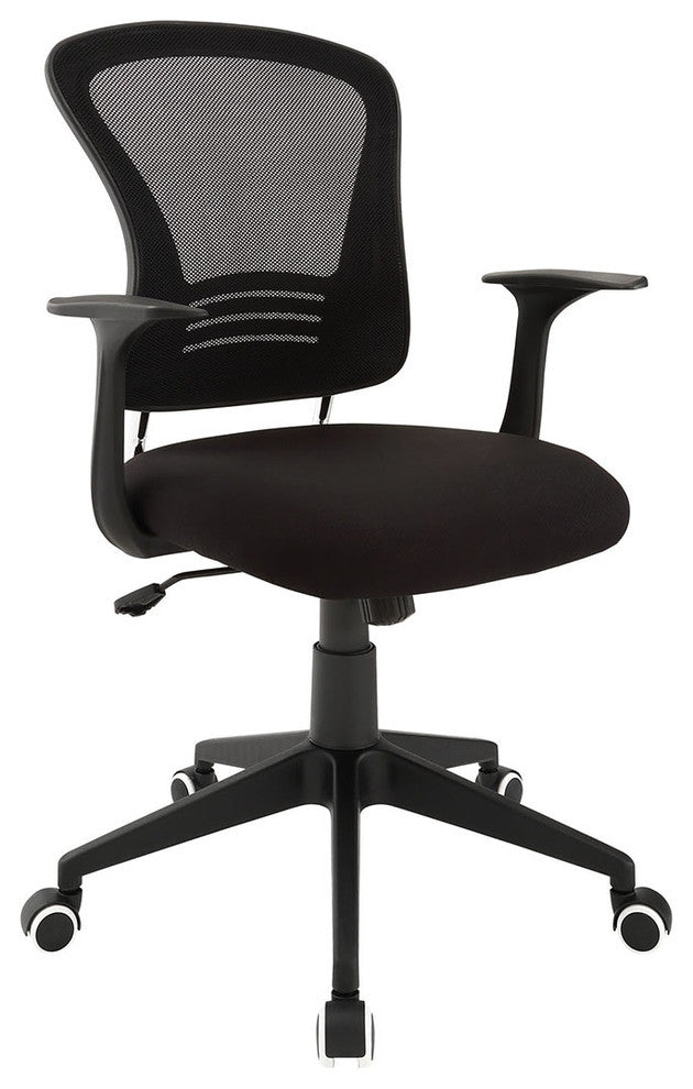 Cool Office Desk Chair, "Paterson", Black