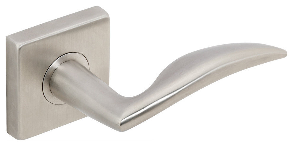 Air-Stream Lever, Half Passage, RH, Satin Stainless Steel, 2-3/4" Backset