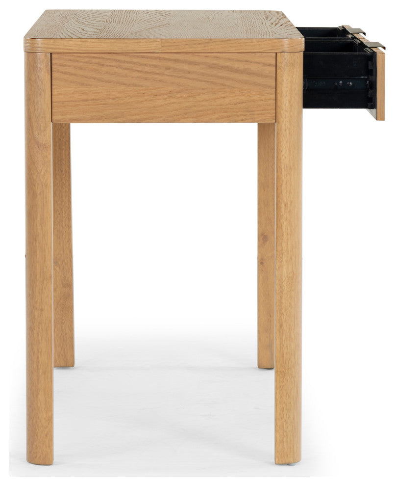 Safavieh Couture Gabrietta 2 Drawer Wood Desk, Natural/Black
