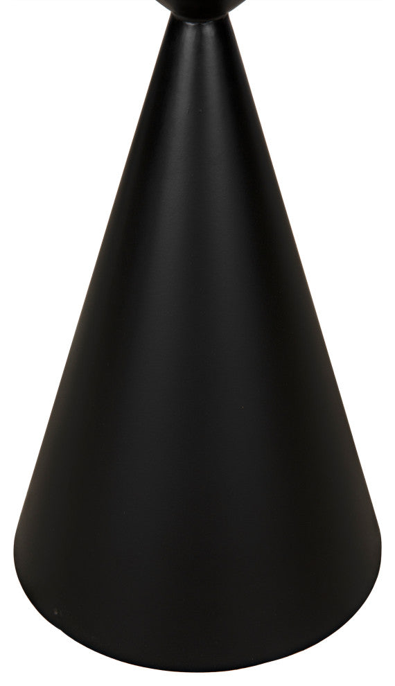 Zasa Side Table, Black Steel