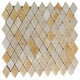 Rhomboid Interlocking Polished Tile, Honey Onyx, 50 Sq. ft., 12"x12"