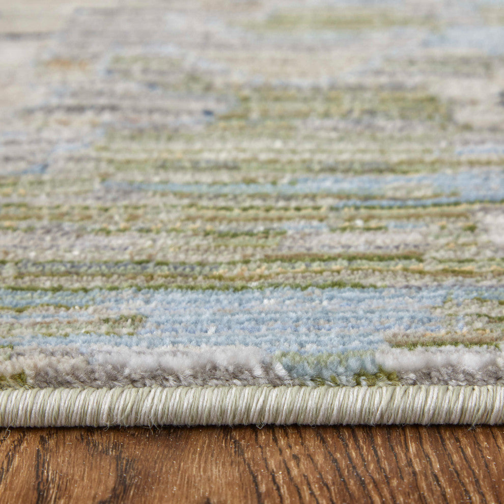 Claymore R39P3 Traditional/Vintage/Persian Area Rug, Green/Ivory, 9'0"x12'8"