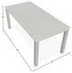 21" x 42" Rectangular Marine Grade Aluminum Outdoor Coffee Table