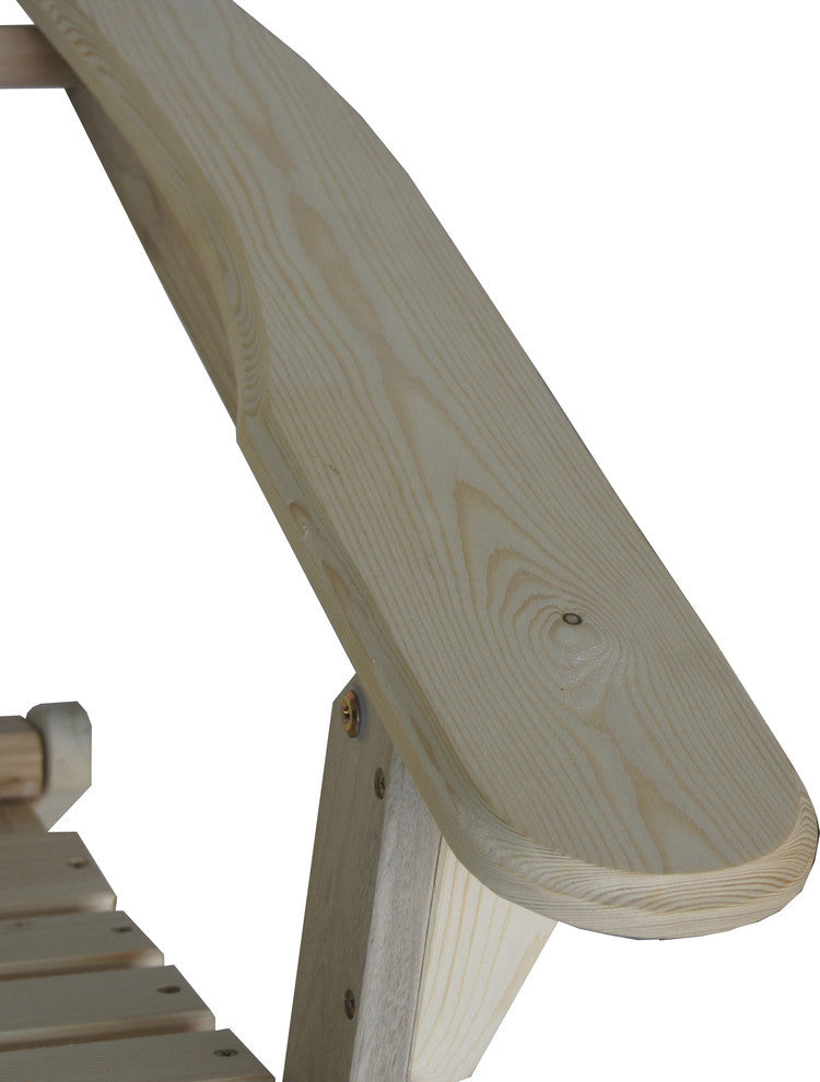 Villartet Solid Wood Classic Adirondack Outdoor Folding Chair, Natural