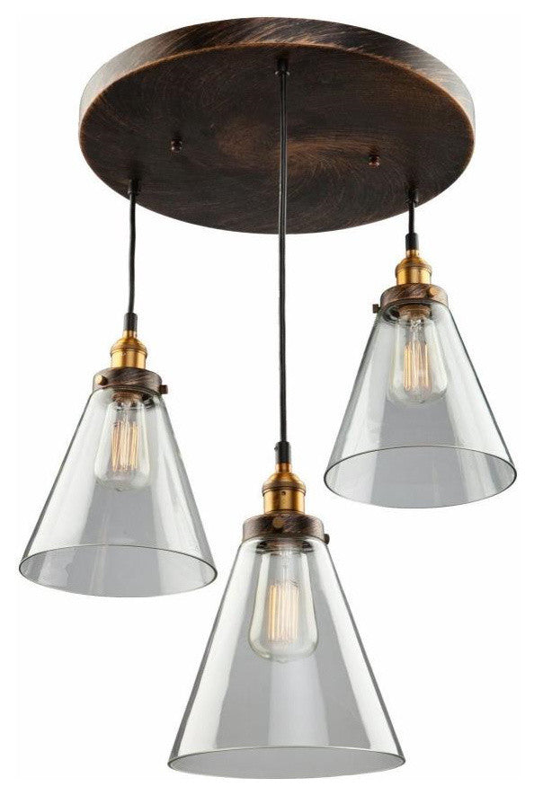 Greenwich 3-Light Ac10167 Oil Rubbed Bronze Pendant