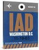 "IAD Washington Luggage Tag 2" Fine Art Print