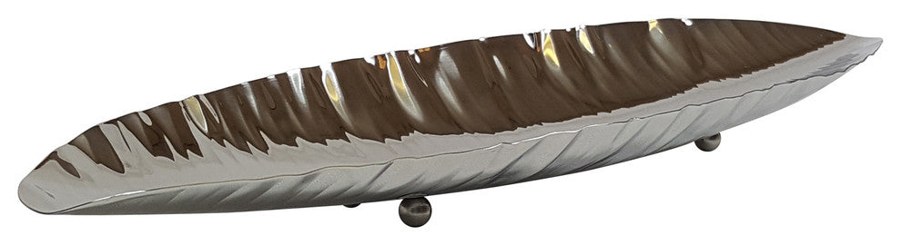 Elegance Small Canoe Boat Tray, Stainless Steel