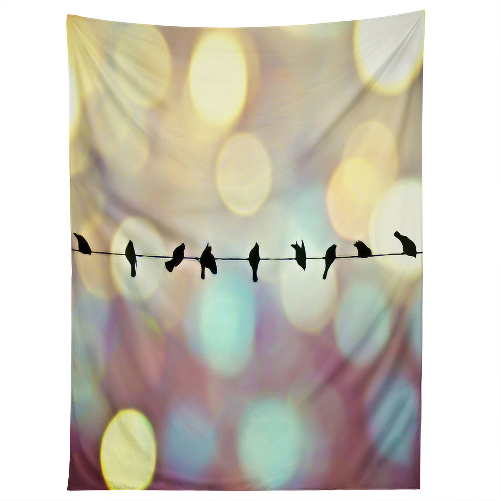 Deny Designs Shannon Clark Birds And Bokeh Tapestry