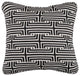 Labyrinth Graphite Embroidered Decorative Pillow