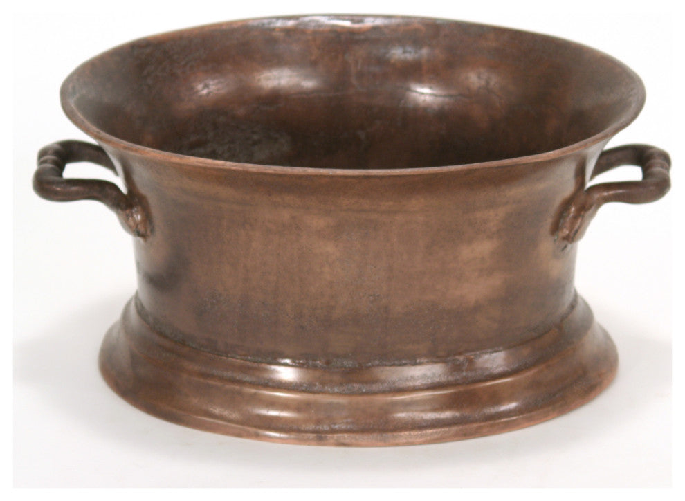 Newport Vintage Copper Oval Planter
