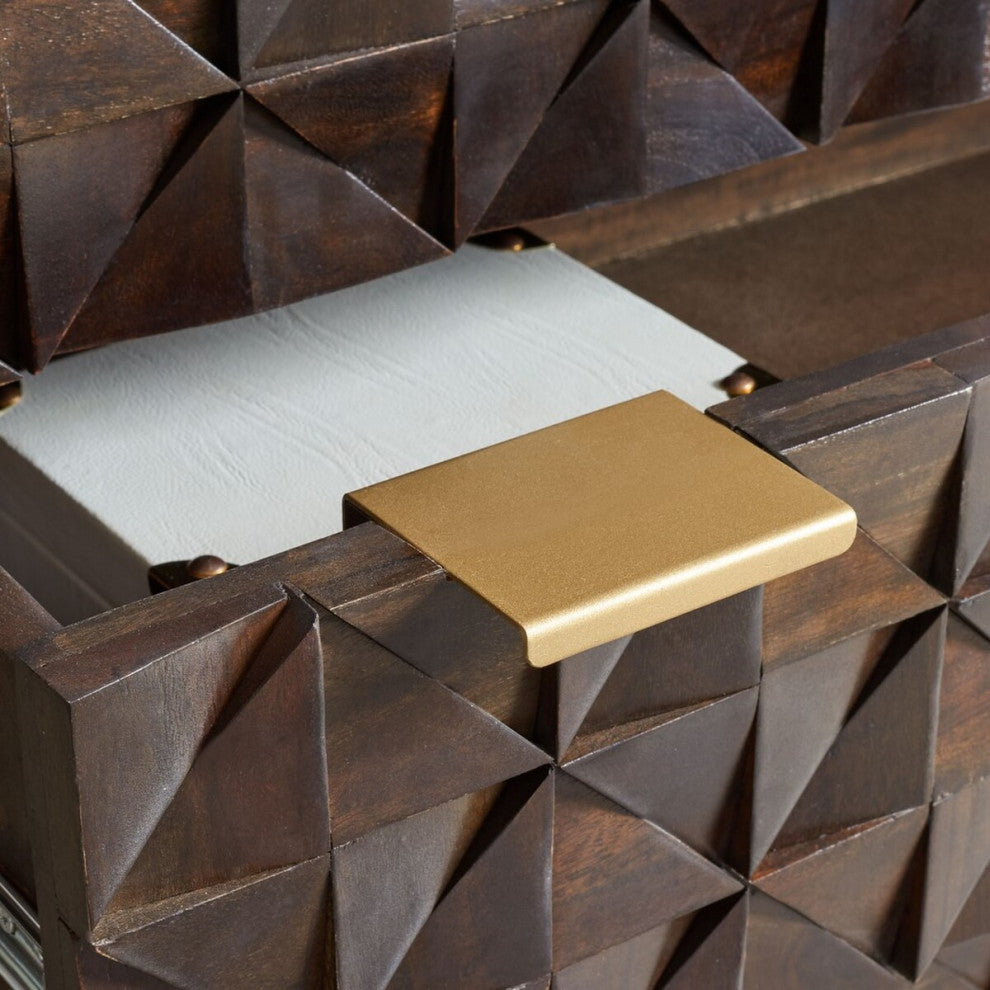 Safavieh Couture Zinnia 3 Drawer Chest Walnut