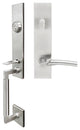 Phoenix Lever, Tubular Entry Handleset, Left Hand, Satin Stainless Steel