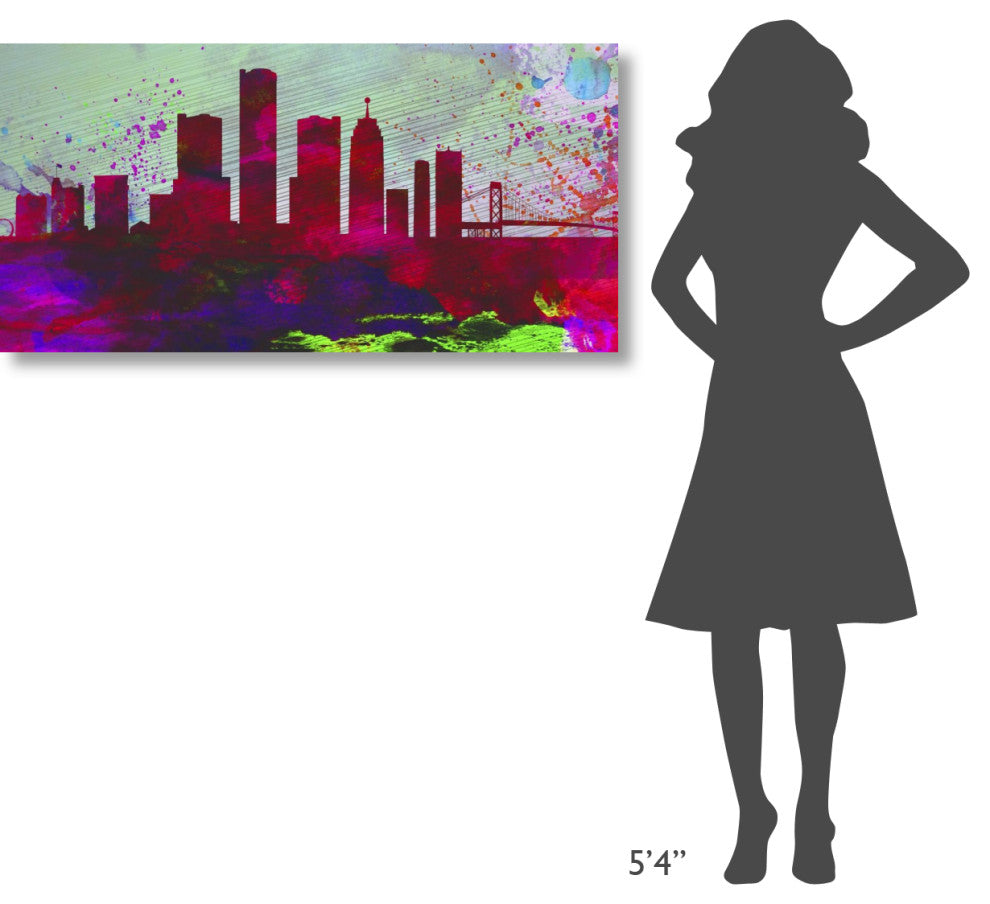 "Detroit City Skyline" Fine Art Print